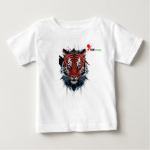 Camiseta del tigre al aire