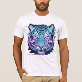 Camiseta del tigre Cyberpunk - Animal del circuito