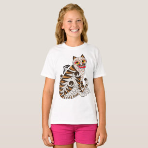 Camiseta del tigre de arte popular coreano - Minhw