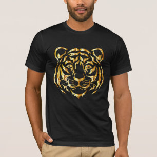 Camiseta del tigre de cara dorada