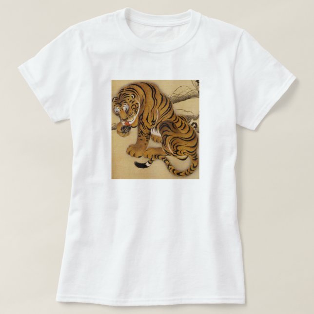 Camiseta del tigre de Ito Jakuchu (Diseño del anverso)