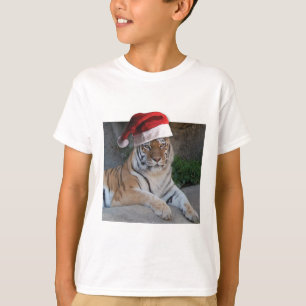 Camiseta del tigre de Santa Hat Bengal