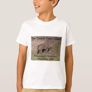 Camiseta del tigre de Tasmania tilacino