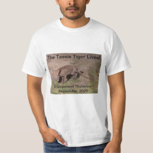 Camiseta del tigre de Tasmania tilacino