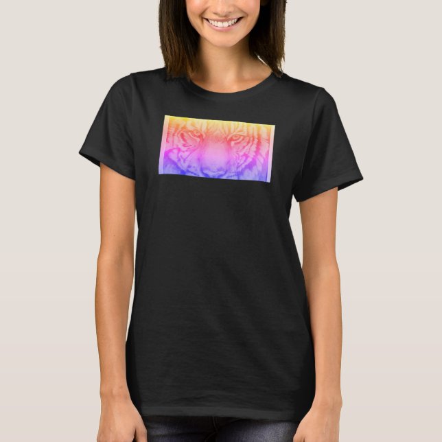 Camiseta del tigre del arco iris (Anverso)