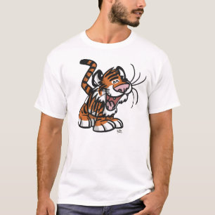 Camiseta del tigre del dibujo animado de Lil