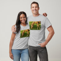 Camiseta del tipo del caballo palomino
