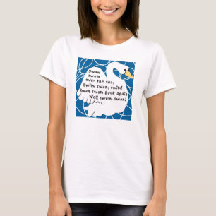 Camiseta del tornado de lengua del cisne