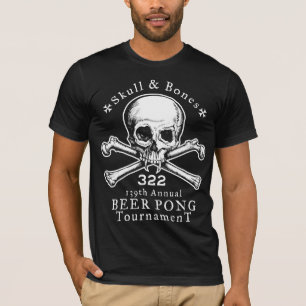 Camiseta del torneo de Pong del cráneo y de la