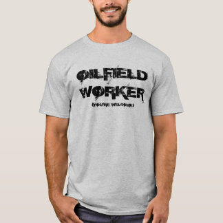 Camiseta del trabajador del campo petrolífero