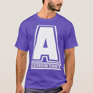Camiseta del trabajo de profesión contable de números conta