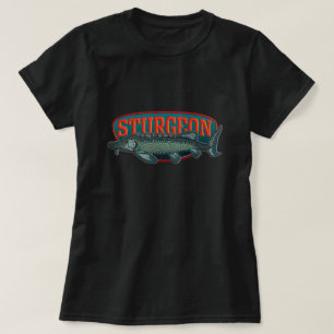 Camiseta del tractor del esturión
