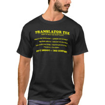 Camiseta del traductor inglés-español