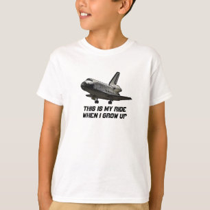 Camiseta del transbordador espacial para los niño