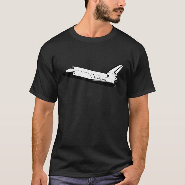 Camiseta del transbordador espacial. Tee de detecc (Anverso)
