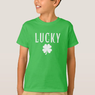 Camiseta del trébol de cuatro hojas del día de San