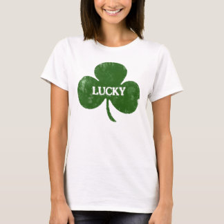 Camiseta del trébol del Grunge del día de St