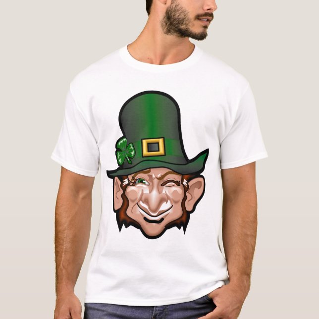 Camiseta del trébol del Leprechaun (Anverso)