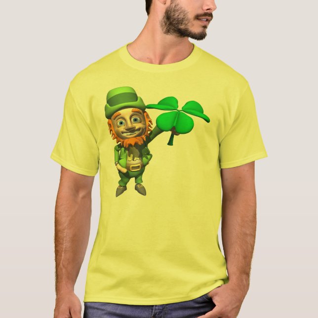 Camiseta del trébol del Leprechaun (Anverso)