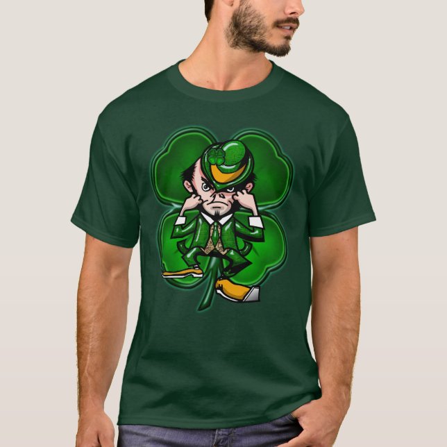 Camiseta del trébol del Leprechaun (Anverso)