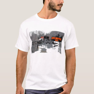 Camiseta del tren de la nieve