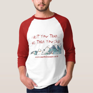 Camiseta del "tren y de la zambullida"