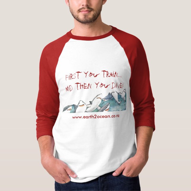Camiseta del "tren y de la zambullida" (Anverso)