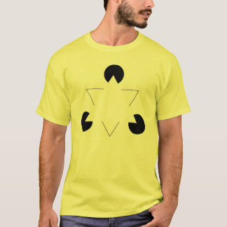 Camiseta del triángulo de Kanizsa