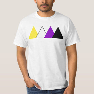Camiseta del triángulo del orgullo de Nonbinary