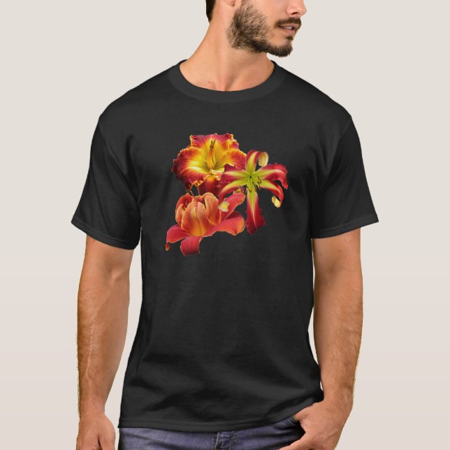 Camiseta del trío del Daylily (Anverso)