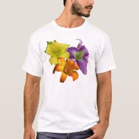 Camiseta del trío del Daylily