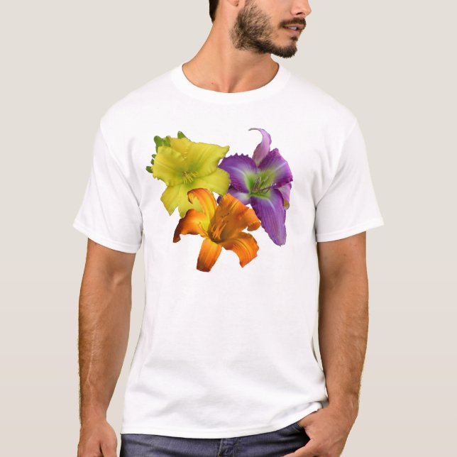 Camiseta del trío del Daylily (Anverso)