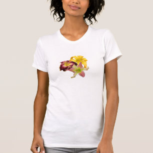 Camiseta del trío del Daylily