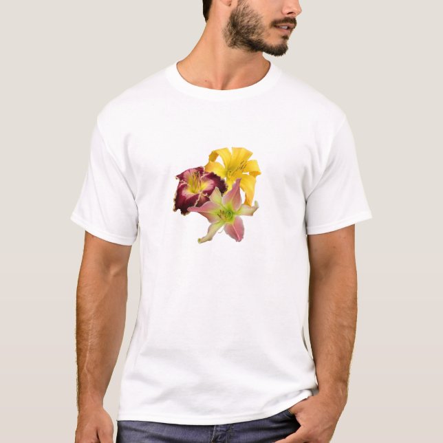 Camiseta del trío del Daylily (Anverso)
