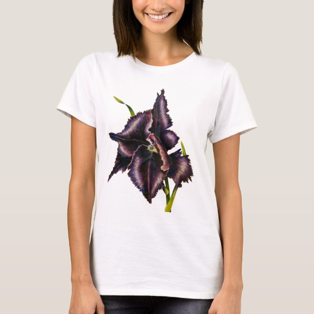Camiseta del tulipán del loro (Anverso)