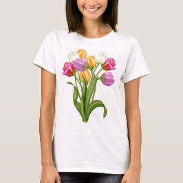 Camiseta del tulipán para las flores de la