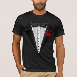 camiseta del tux del smoking. con clase