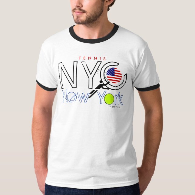 Camiseta del US Open del tenis de NYC (Anverso)