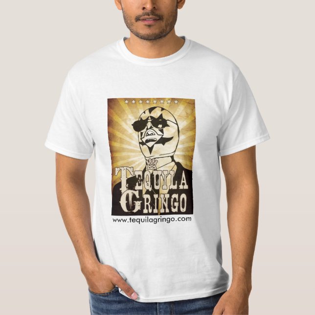 Camiseta del valor básico de los hombres - (Anverso)