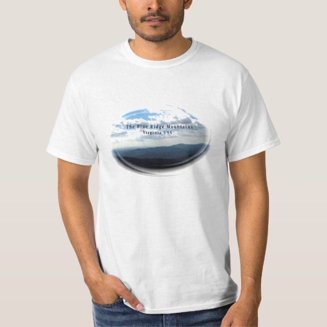Camiseta del valor "de Blue Ridge Mountains" (Anverso)