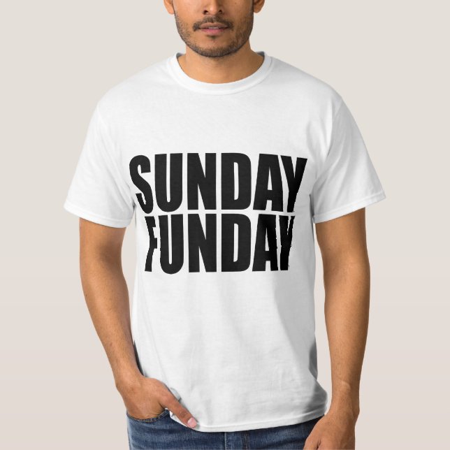Camiseta del valor de domingo Funday (Anverso)