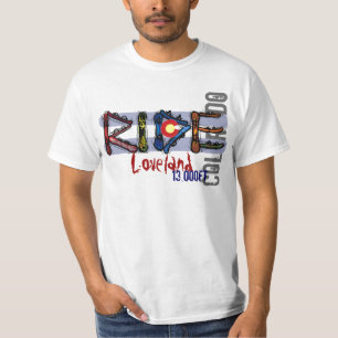 Camiseta del valor de la elevación de la snowboar