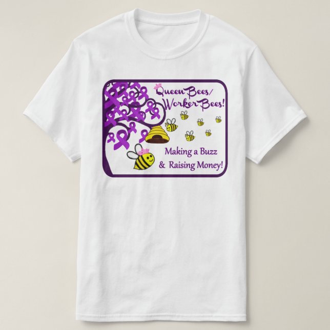 Camiseta del valor de las abejas reinas/de las (Diseño del anverso)