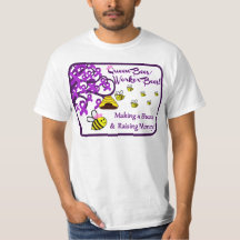 Camiseta del valor de las abejas reinas/de las
