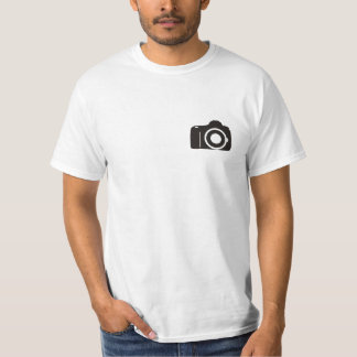 Camiseta del valor de los hombres de la cámara