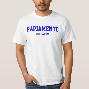 Camiseta del valor de Papiamento con las banderas