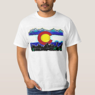 Camiseta del valor del arte del horizonte de
