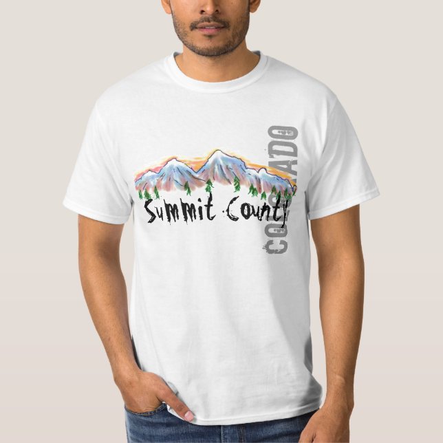 Camiseta del valor del condado de Summit Colorado (Anverso)