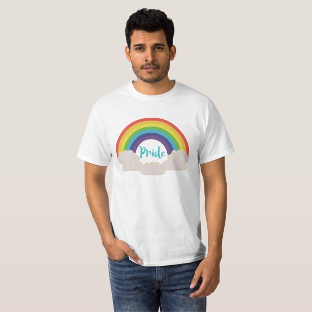 Camiseta del valor del orgullo del arco iris (Anverso completo)