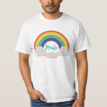 Camiseta del valor del orgullo del arco iris